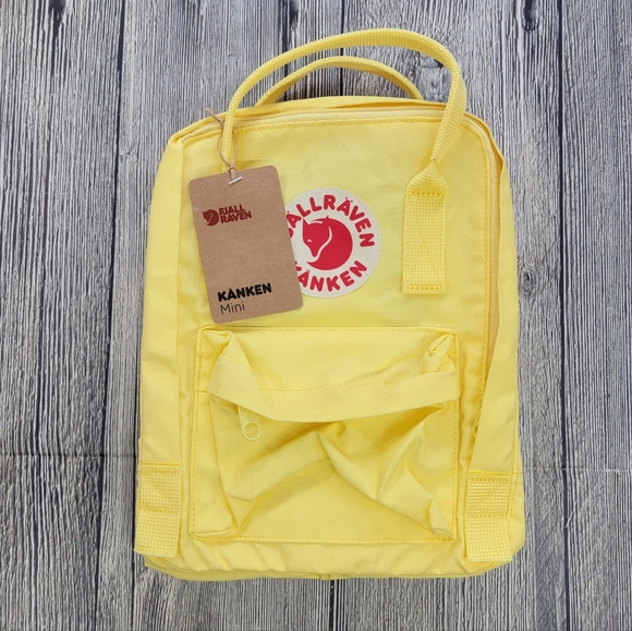 Fjallraven NWT Kanken Mini Backback In Corn Yellow - Picture 2 of 14